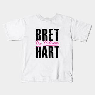 Bret Hart Pink Kids T-Shirt